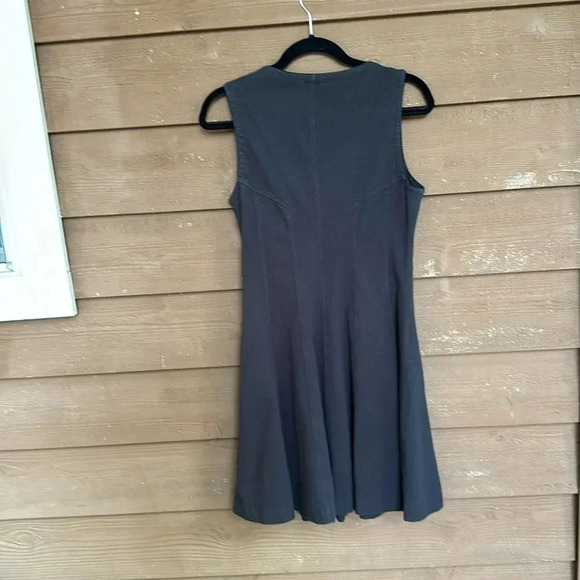 Theory women’s black zip a-line dress size 6 - Picture 3 of 4
